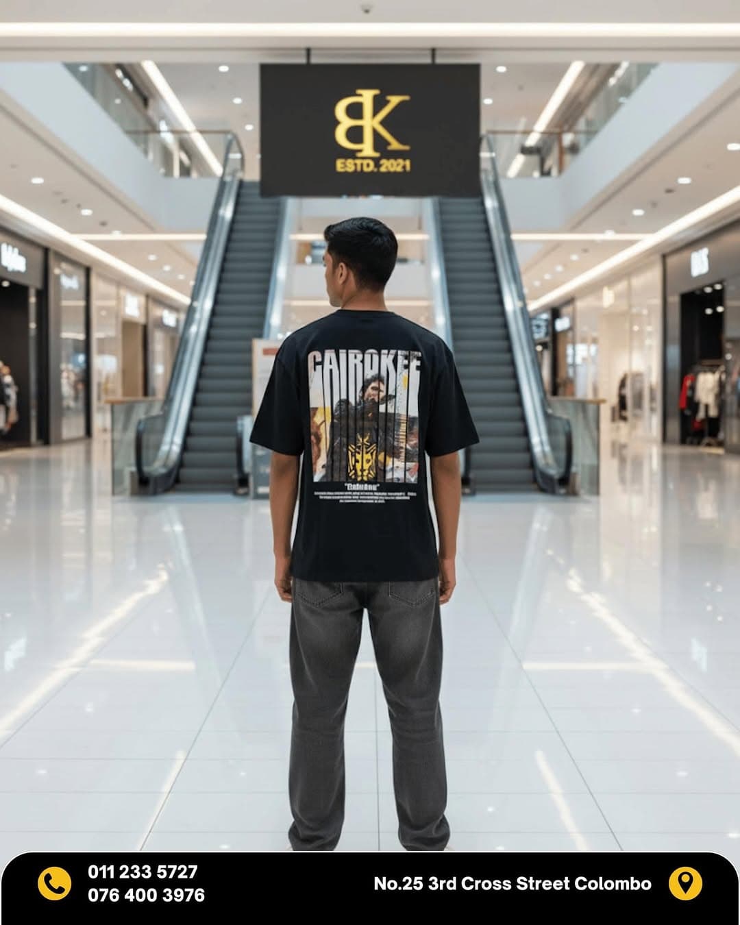 MEN’S BACK PRINT T-SHIRT