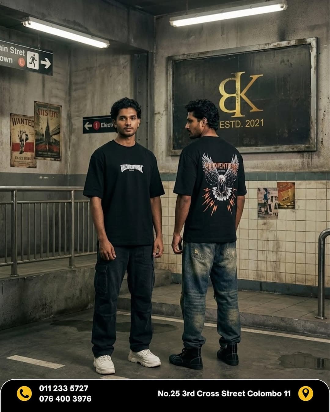 MEN’S BACK PRINT T-SHIRT