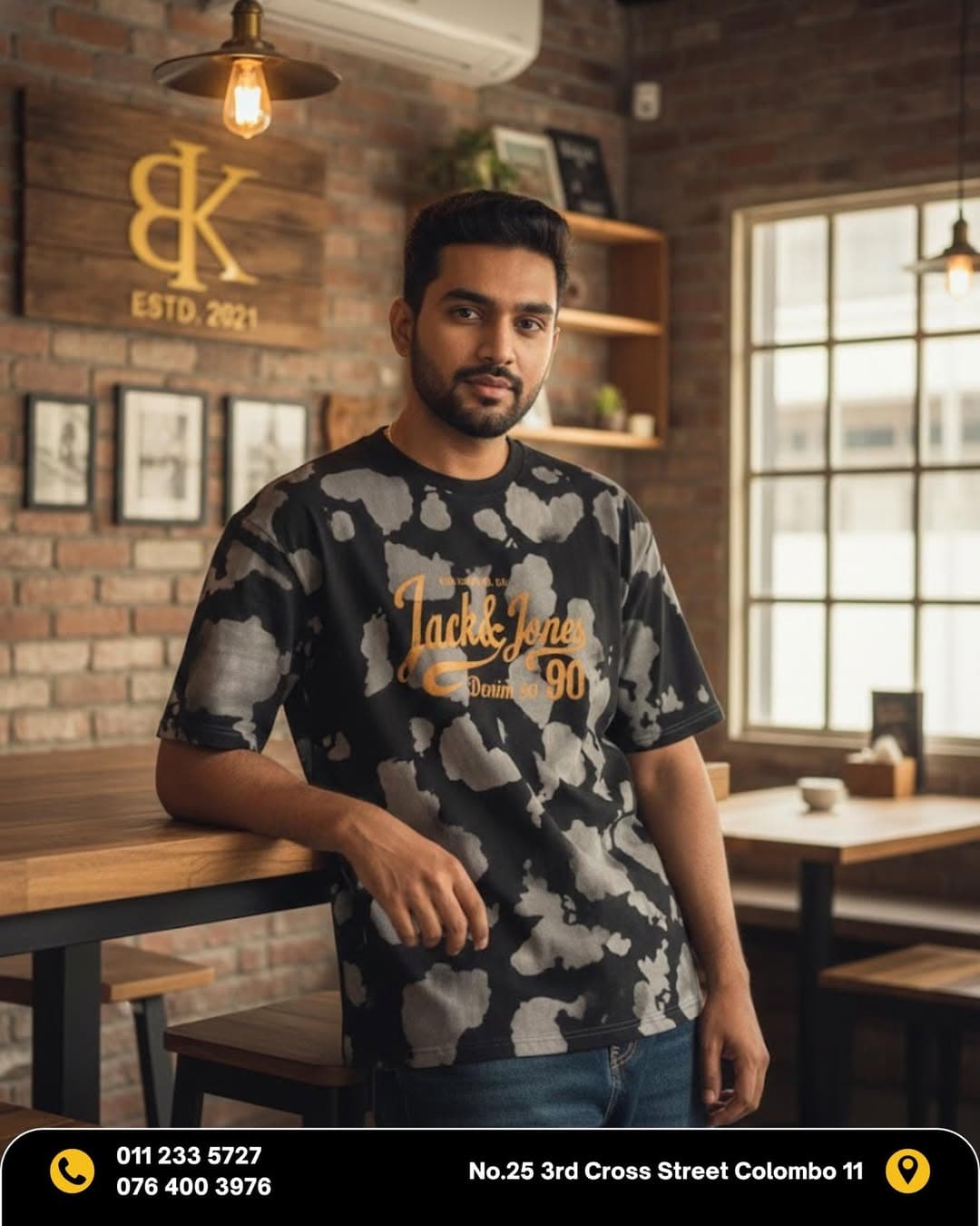 MEN’S OVERSIZED SPRY PRINT T-SHIRT